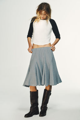 CONTRAST HEAVY COTTON T-SHIRT - Zara фото 6