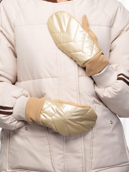 Рукавицы жен Labbra LB-CP-51 gold/cream  фото 11