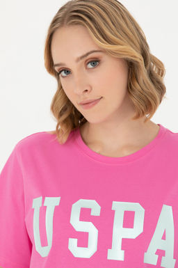 Женская розовая базовая футболка Неожиданная скидка в корзине - U.s. polo assn фото 2