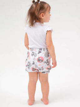 PlayToday / Комплект детский трикотажный для девочек: боди, шорты  фото 6