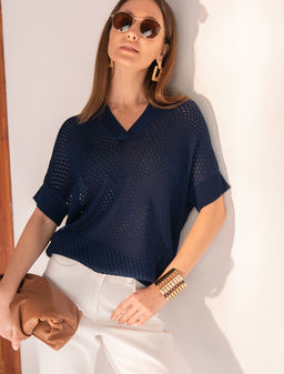 VILATTE / Джемпер-поло из гладкой вискозы с лиоцеллом  фото 4