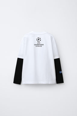 UEFA CHAMPIONS LEAGUE ® DOUBLE SLEEVE T-SHIRT - Zara фото 2