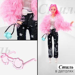 Одежда и аксессуары для куклы: куртка, брюки, топ - Simaland фото 6
