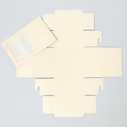 Цена за 5 шт. Коробка подарочная складная с пластиковым окном, упаковка, «Топленое молоко», 14×14×8 см