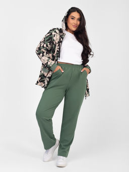 Костюм женский футер с лайкрой "ДОРИС" ОЛИВА