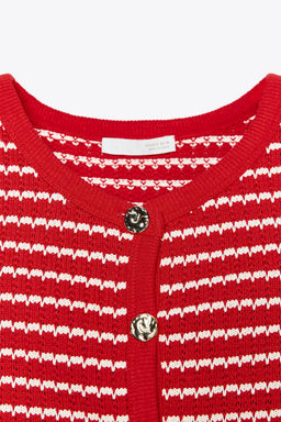 JACQUARD BUTTON WAISTCOAT TOP - Zara фото 10