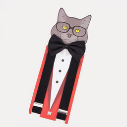 Подтяжки детские «Выбражулька», ширина 2.5 см, бабочка, чёрная