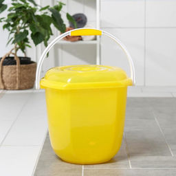 Ведро 12л. с плоской стороной с крышкой - Бриг фото 4