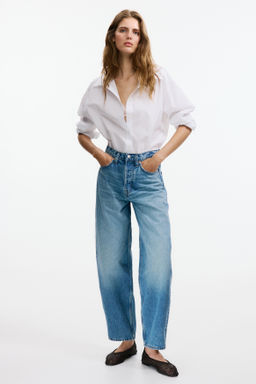 Barrel High Waist Ankle Jeans - H&m фото 5