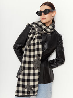 в составе ШЕРСТЬ и КАШЕМИР Большой, мягкий, теплый  двусторонний палантин - Tantino фото 7