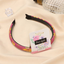 Цена за 3 шт. Ободок для волос «Ширли», цветы, 1 см, МИКС