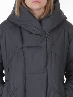 8870 DK. GRAY Пальто зимнее женское оверсайз (200 гр. холлофайбер)