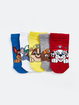 Paw Patrol Desenli Erkek ?ocuk Patik ?orap 5li - Waikiki фото 2