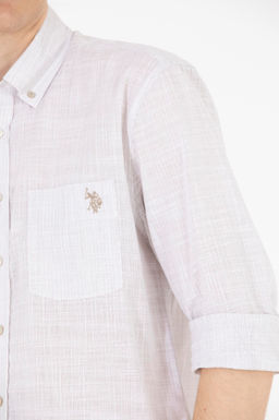 U. S. Polo Assn Мужская рубашка с длинным рукавом Stone - U.s. polo assn фото 7