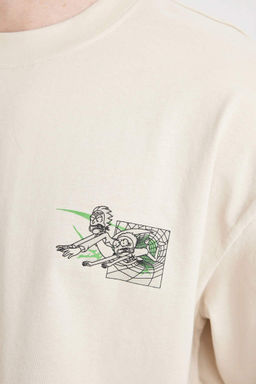 Футболка оверсайз с круглым вырезом и короткими рукавами Рик и Морти - Defacto фото 5