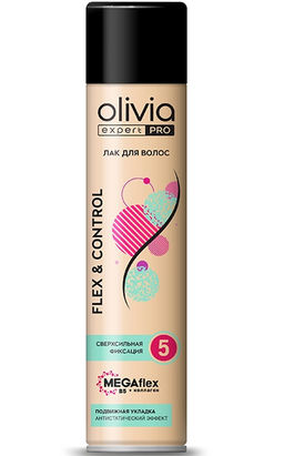 OLIVIA лак д/волос "expert PRO" 300мл Flex&control сверхсильная фиксация