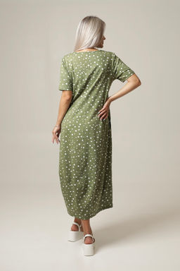 Платье женское П-168 (кулирка) Хаки - Elenatex фото 11