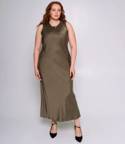 Платье #БШ2340, хаки