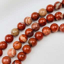 Бусины для украшений из кирпичной Яшмы 39 см