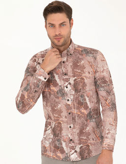 A__k Kahverengi Slim Fit Uzun Kollu G_mlek - Pierre cardin фото 3