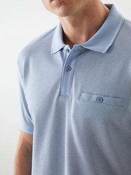 Polo Yaka Merserize G?r?n?ml? Erkek Ti??rt