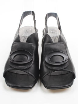 08-XL660-1 BLACK Босоножки женские (натуральная кожа)