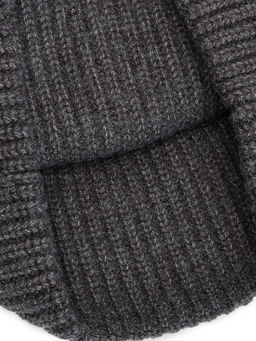 Шапка муж. каш+шерсть+виск LB-N88119 d.grey melange - Labbra фото 4