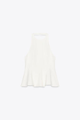PEPLUM STRETCH TOP - Zara фото 10