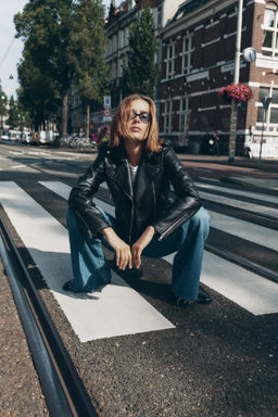 FAUX LEATHER BIKER JACKET - Zara фото 7
