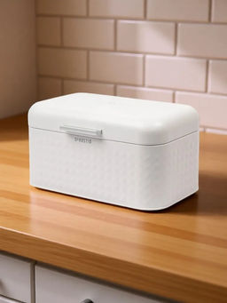 Хлебница 30,5x20x15,5 белый сталь