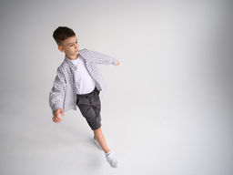 Рубашка д/мал с длинным рукавом, серый - Lesi kids фото 14