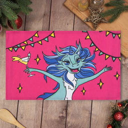 Полотенце Доляна Новогоднее веселье 28х46 см, 100% хл, рогожка 164 г/м2