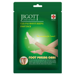 Jigott Отшелушивающие пилинг-носочки / Clean & Moisturizing Foot Pack, 1 пара