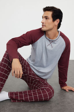 TRENDYOL MAN Yesil %100 Regular Fit Pamuk Ekose Orme Pijama Tak?m? THMAW21PT0879 - Trendyolmilla фото 3