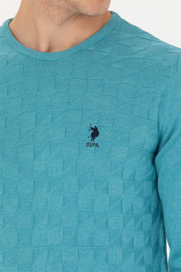 U. S. Polo Assn Мужской базовый свитер Petrol - U.s. polo assn фото 7