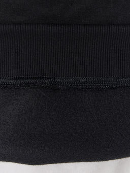 Теплый свитшот мужской черный с начесом