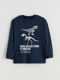 Dinozor Bask?l? Erkek ?ocuk Ti??rt