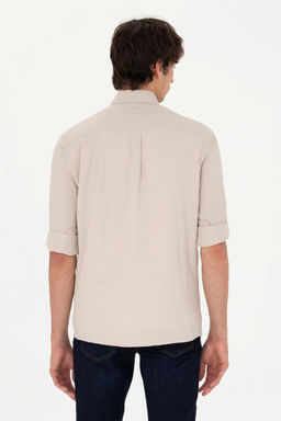 U. S. Polo Assn / Мужская рубашка с длинным рукавом Stone - U.s. polo assn фото 5