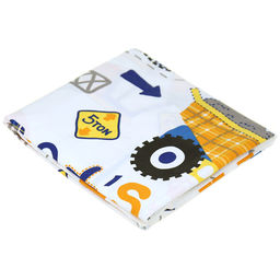 Наволочка 30х30см "Юный строитель", поплин "Комфорт" 115г/м2, хлопок 100%, с клапаном-запахом, упаковка ПП 22х30см, "Домашняя мода" (Россия)