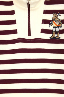 Erkek _ocuk Bordo Yarm Fermuarl_ Sweatshirt - U.s. polo assn фото 4