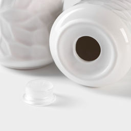 Набор для специй на бамбуковой подставке BellaTenero, 3 предмета: солонка 100 мл, перечница 100 мл, салфетница, фарфор, белый