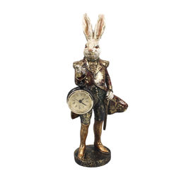 Фигурка декоративная "Кролик" с часами, L13,5 W11 H30,5 см