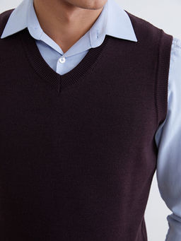 Standart Kal?p V Yaka Erkek Triko S?veter