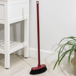 Щётка для пола жесткая «Комфорт» с черенком, МИКС
