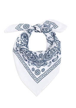 Beyaz Bandana - Mavi фото 2