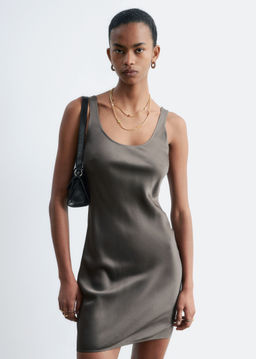 Minivestido lencero de sat?n - H&m фото 5