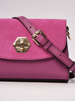 Сумка замшевая Deboro 31033 фиолетовый флокс