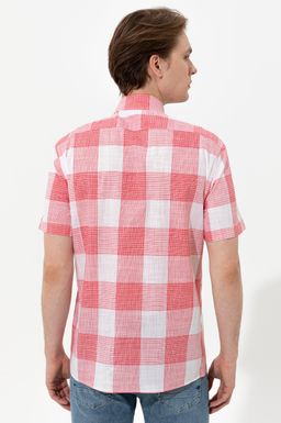 Мужская красная рубашка с коротким рукавом - U.s. polo assn фото 5