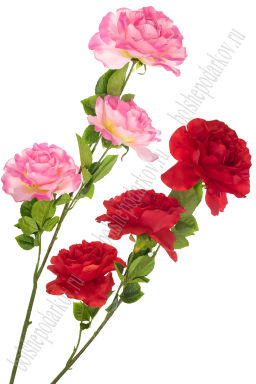 Веточка декоративная 140 см "Роза", в ассортименте