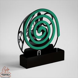 Декоративная подставка для спиралей от комаров из металла 704-201 - Фабрика интерьерной ковки фото 3